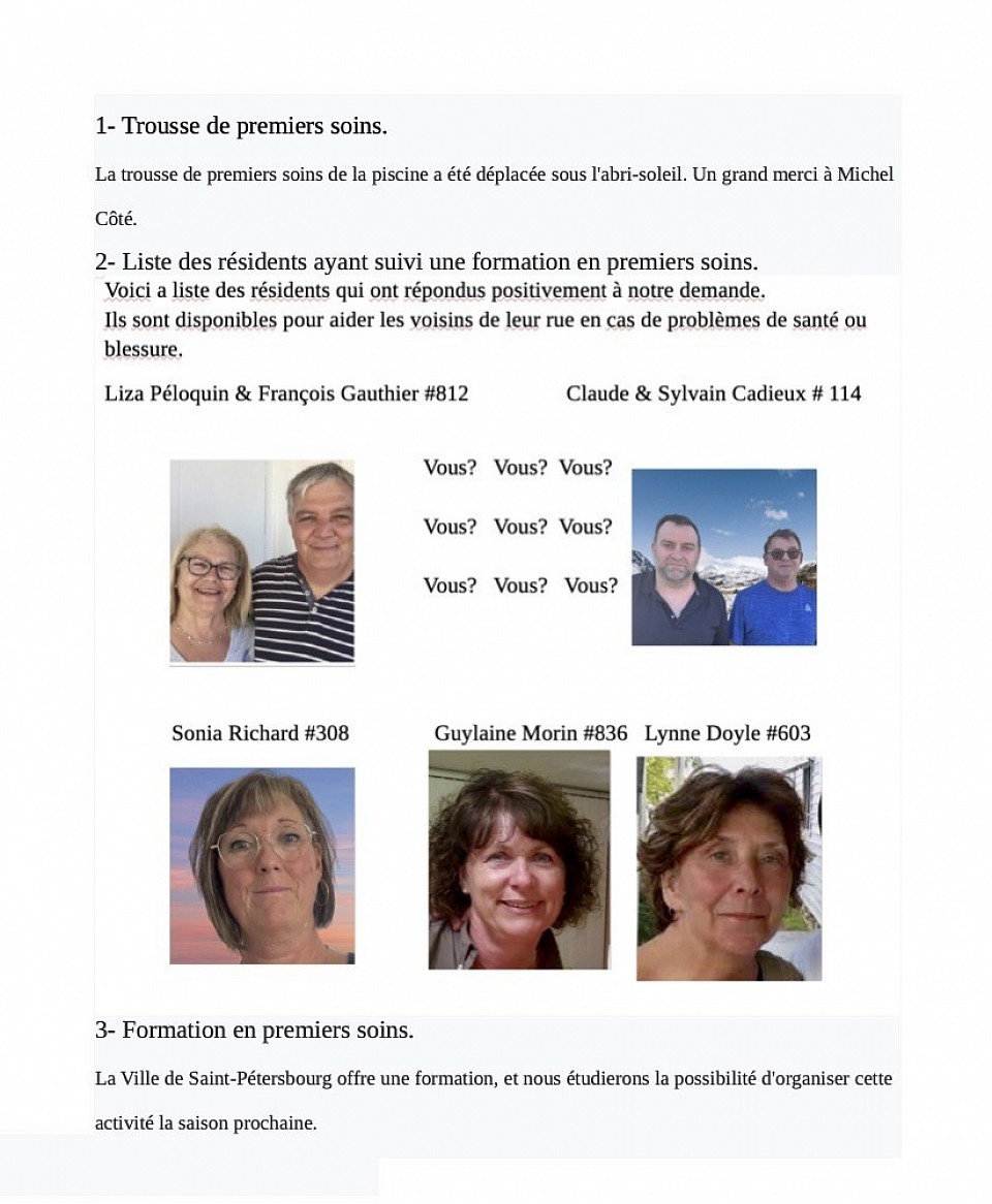 santé et sécurité